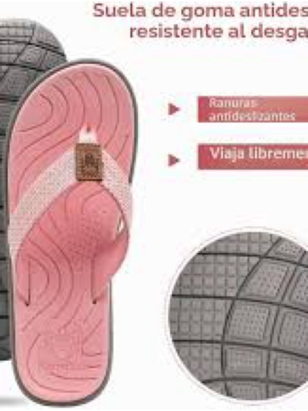 Women’s Pink Slip-On Beach Sandals with Cushioned Footbed